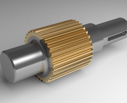 keyway repaired using epoxy metal repair compound
