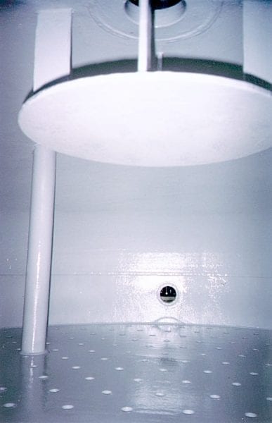 Chemical Storage Tank Lining 1 Storage tank lined with chemical resistant coating