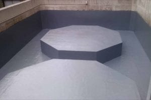 chemical resistant coating protects oil bund