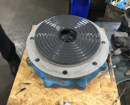 pump end plate repair