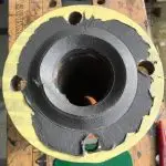 Metal component with grey epoxy coating