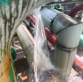 Leaking Process water pipeline 1 Leaking Process water pipeline 1